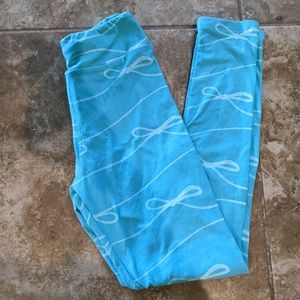 Teal Tween size LuLaRoe leggings